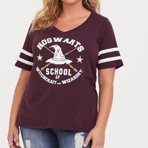 Maroon Hogwarts V-Neck